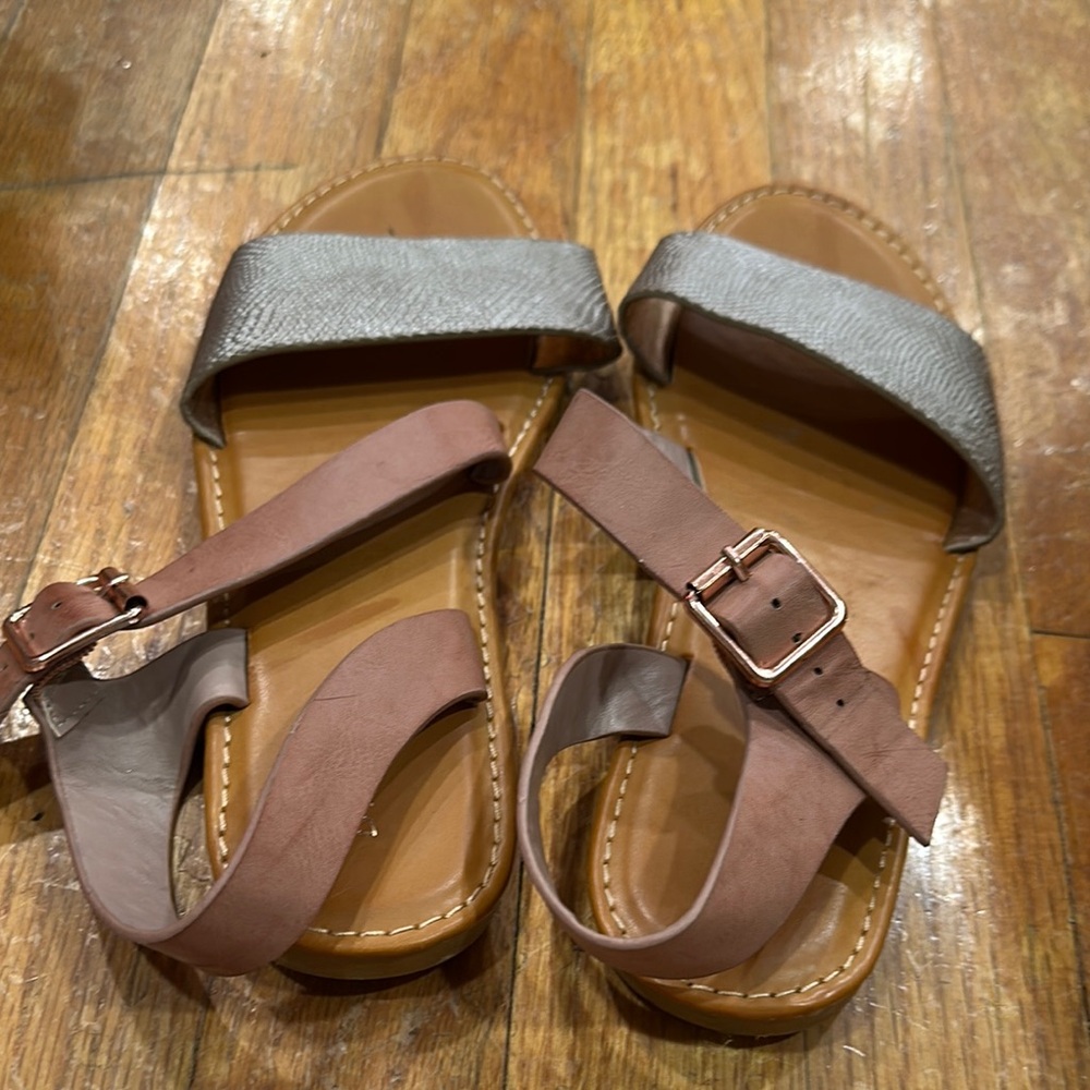 Stylish Gray and Brown Women's Sandals